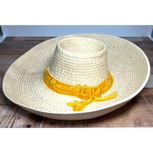 Decorative Ceramic Hat Bowl For Chips & Dip Accent Home Decor By WR USA